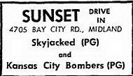 Sunset Drive-In Theatre - Dec 22 1972 Ad (newer photo)
